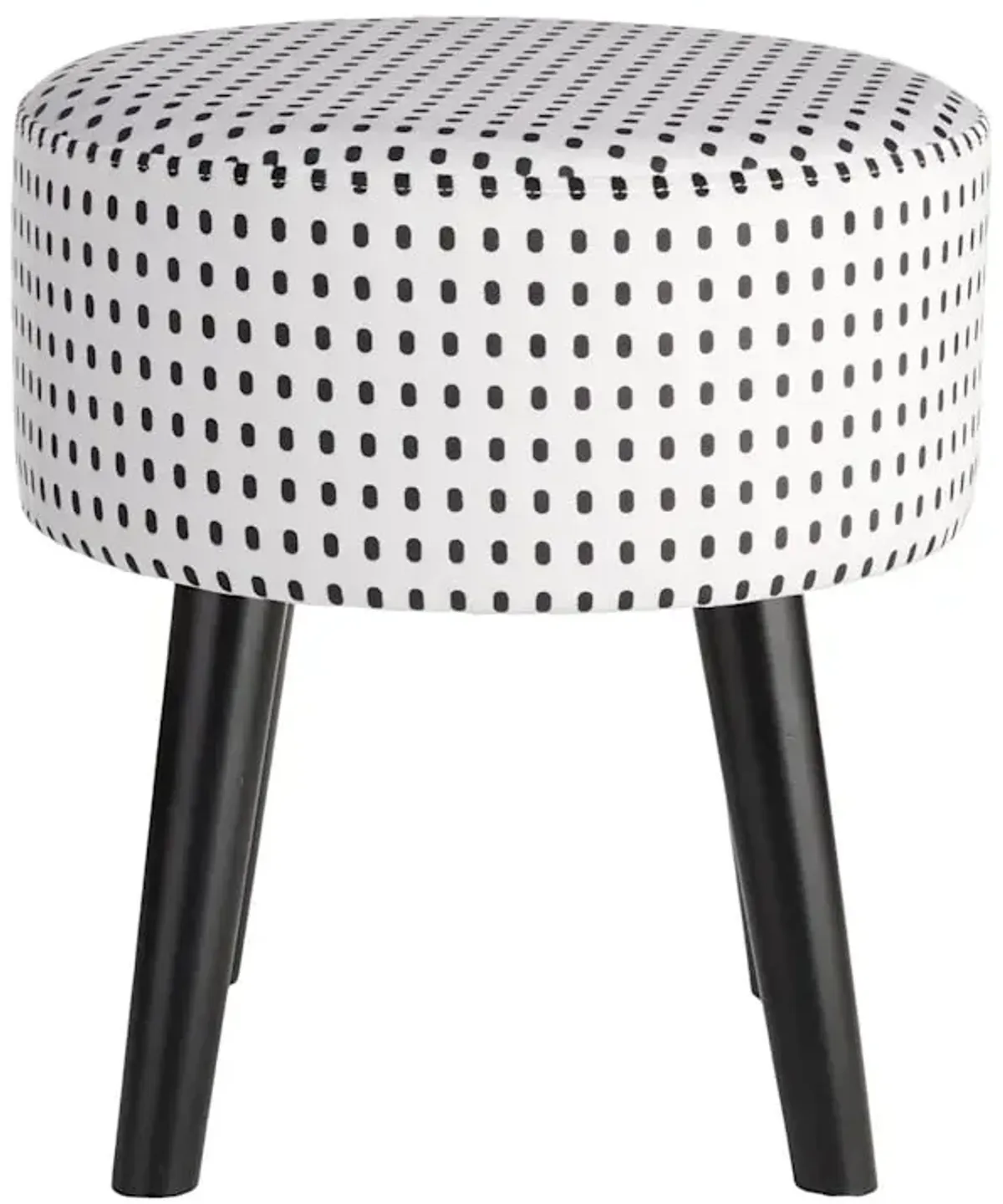 Emmy Stool with Black Legs, Black Dots