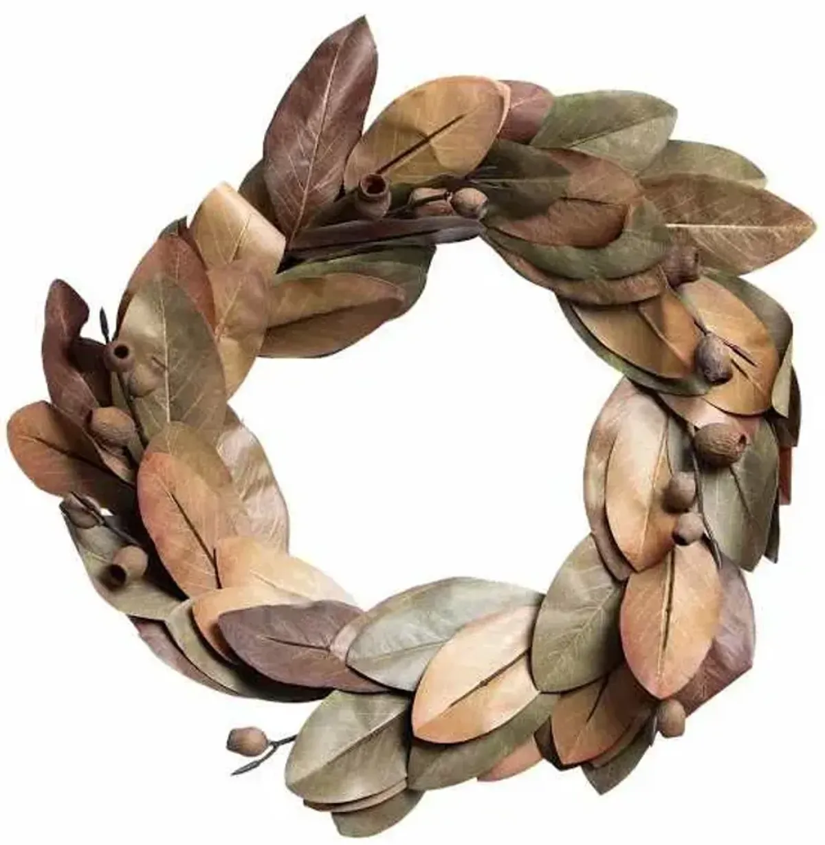 Magnolia Leaf Wreath, 24"
