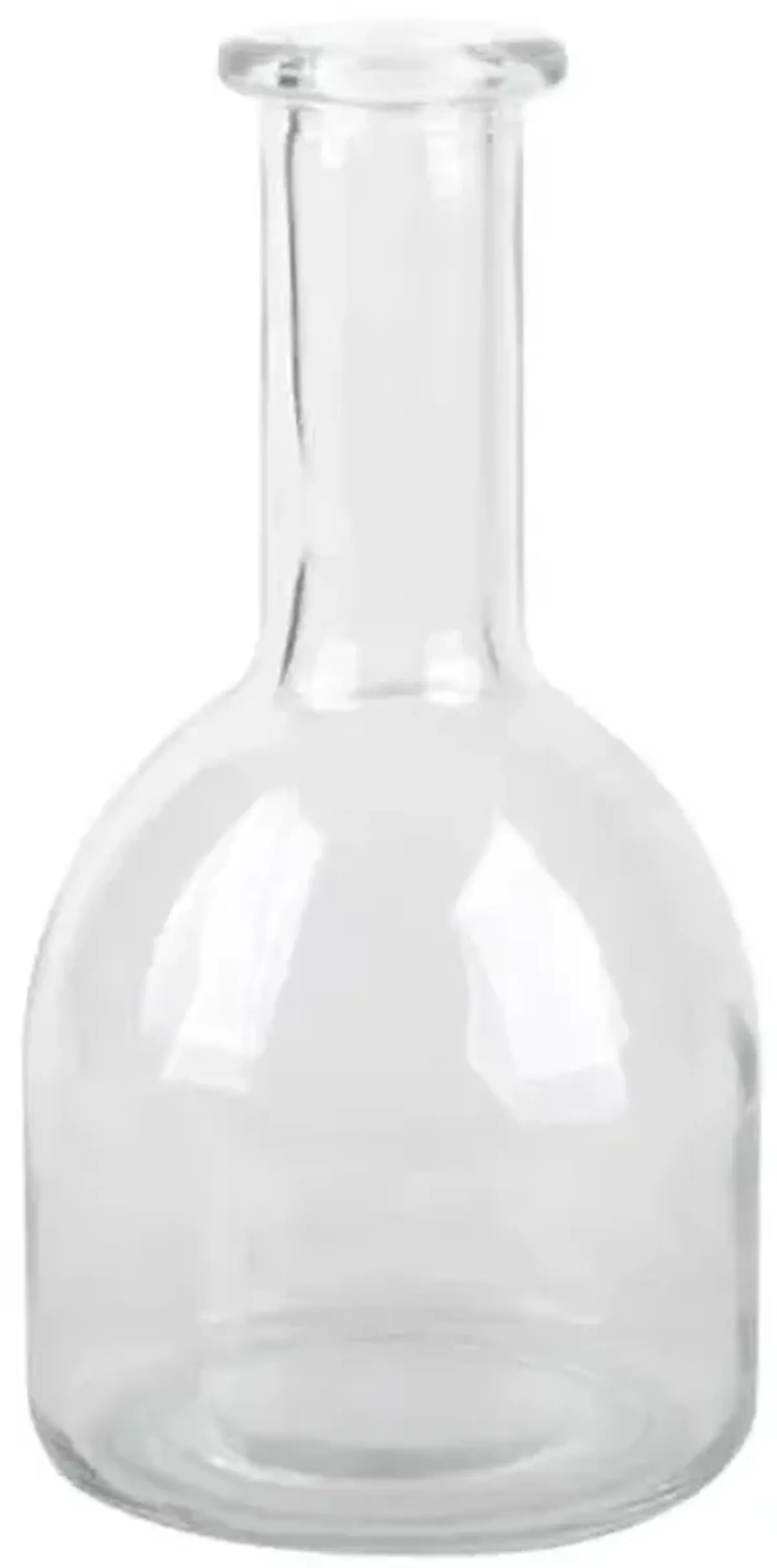 Clear Glass Bud Vase, 6.5"