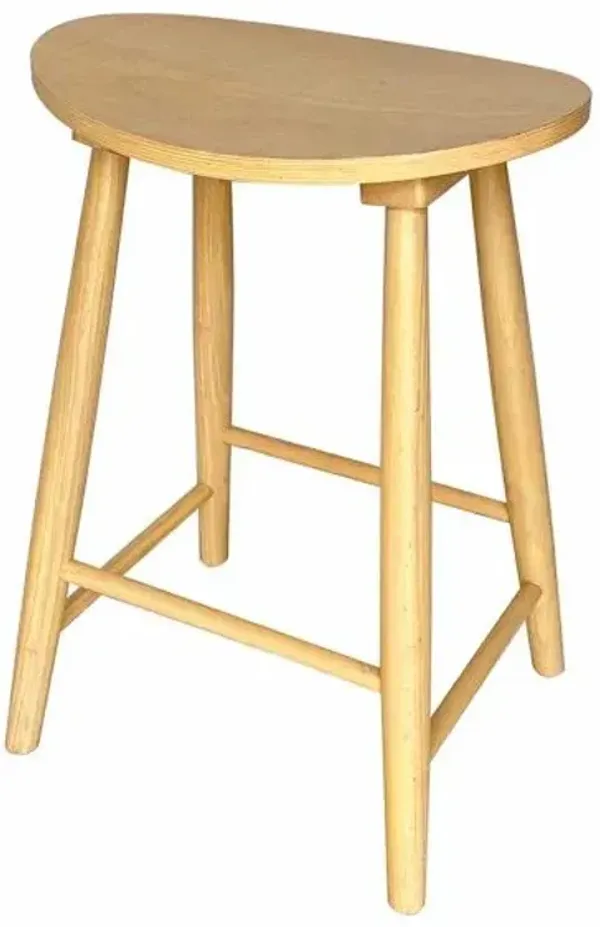 Hayley Counter Stool, White Oak Finish