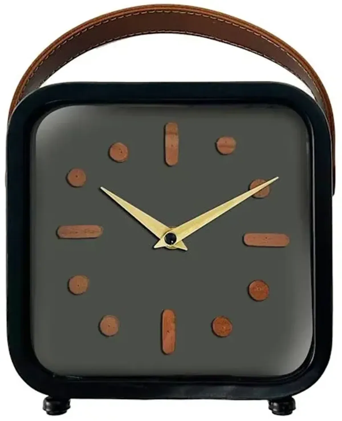 Crosby St. Iron Table Clock, 10"