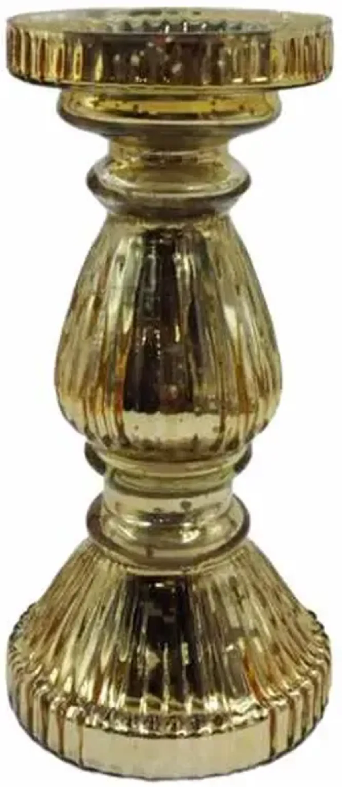 Providence Mercury Glass Candle Holder, 9"