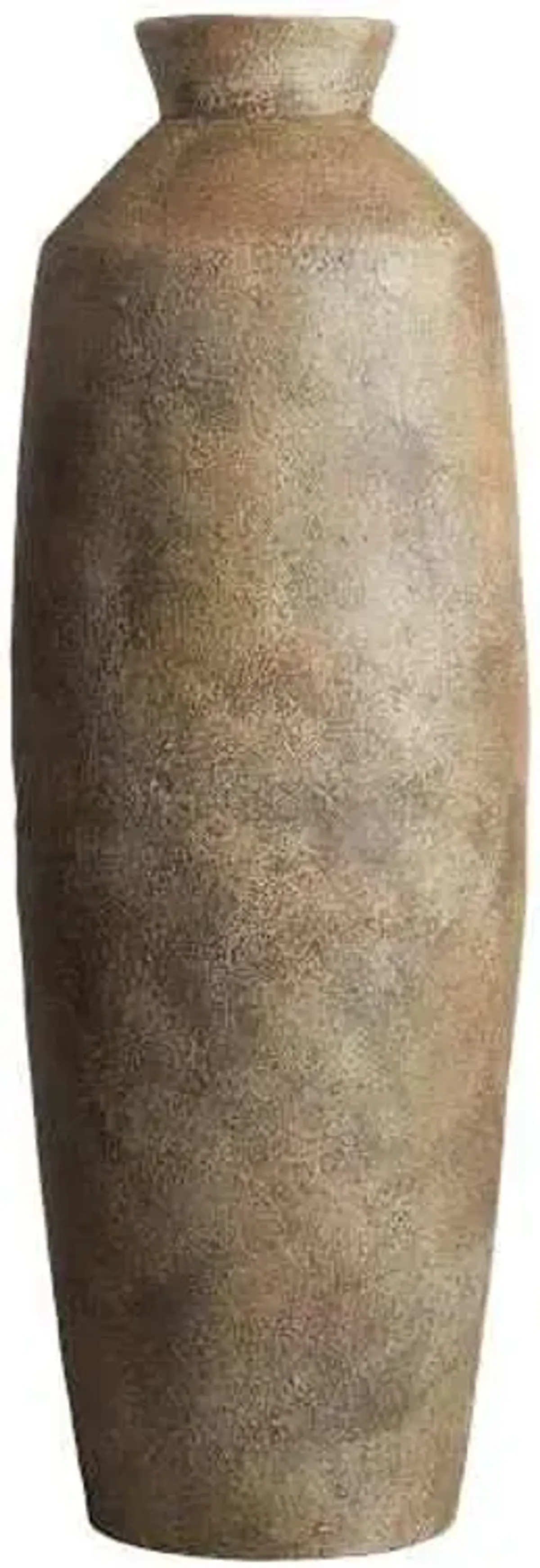 Brown Ceramic Oversized Vase, 30"