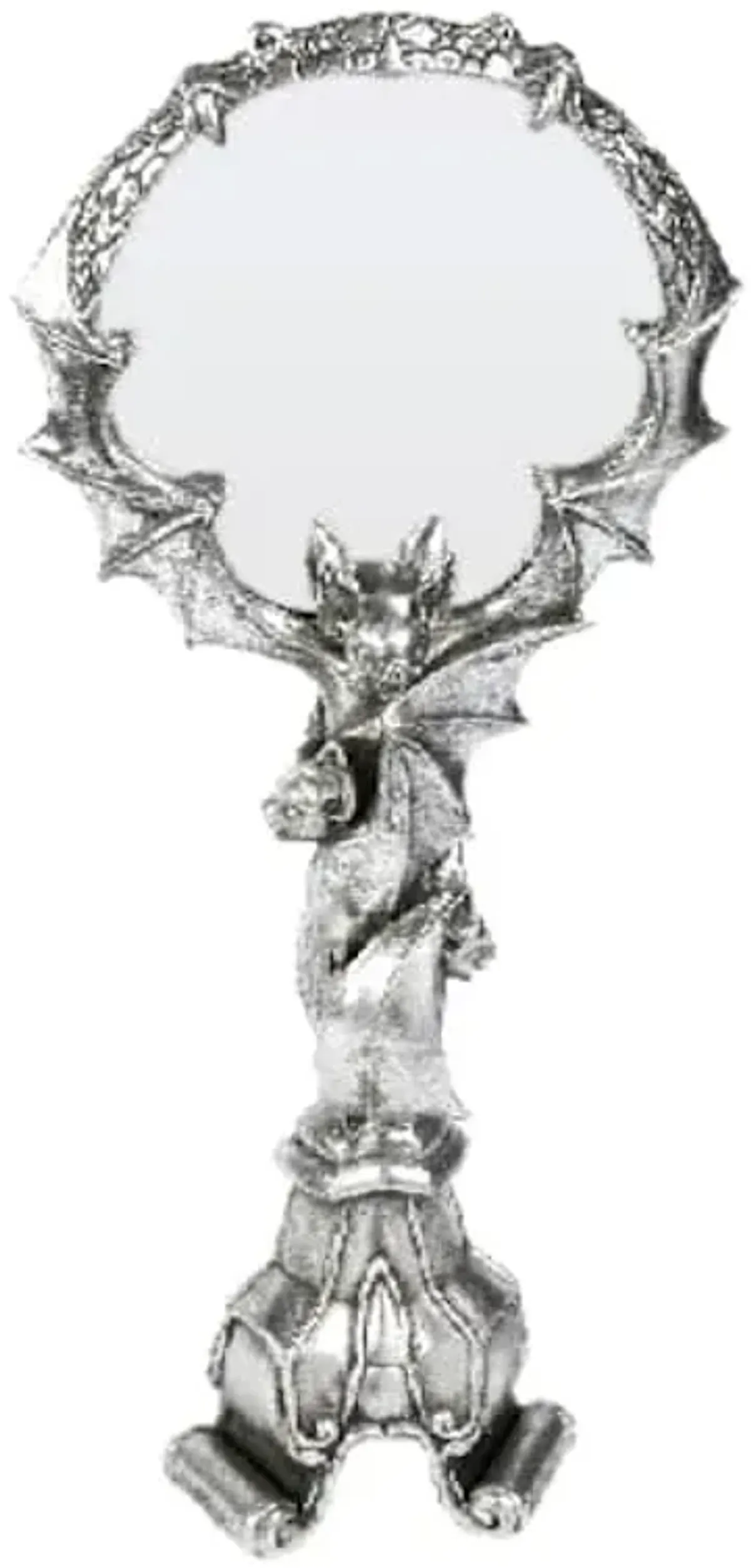 Midnight Shadows Pumpkin Mirror on Bat Base, 14"