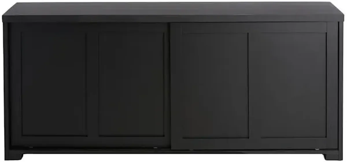 Huxley Wooden Media Cabinet, Black