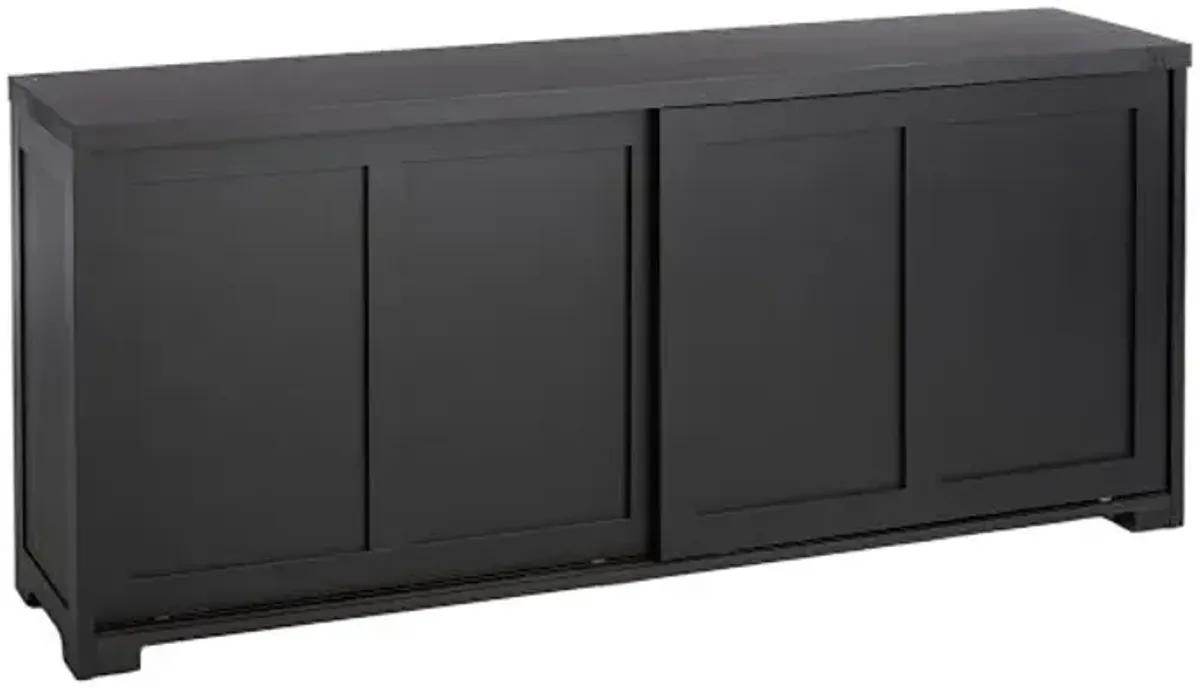 Huxley Wooden Media Cabinet, Black