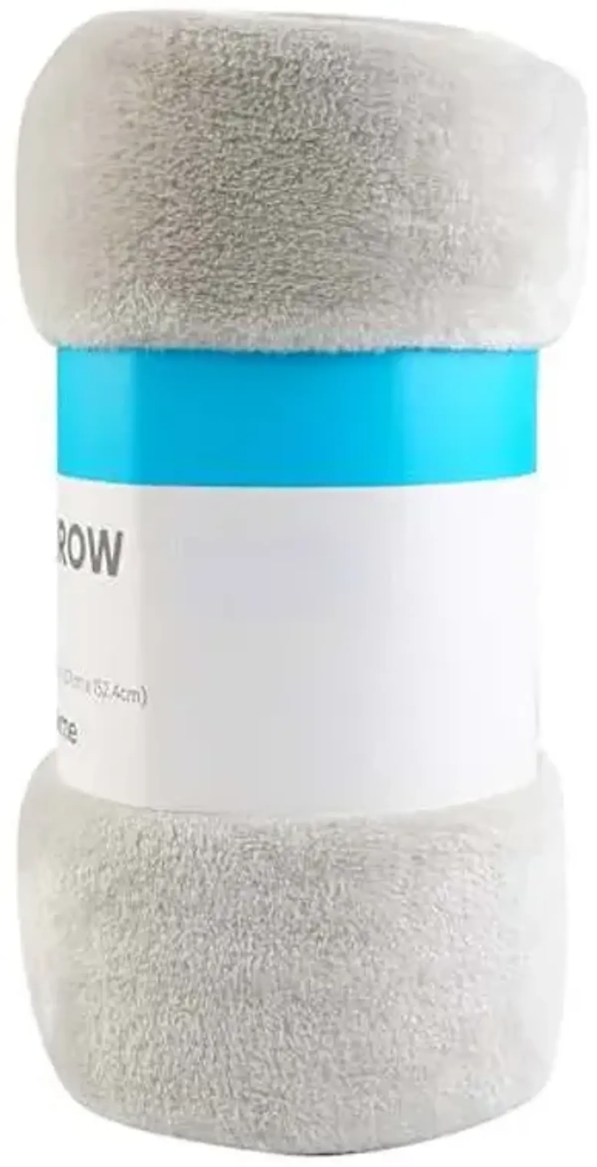 Light Grey Micro Plush Throw Blanket, 50x60