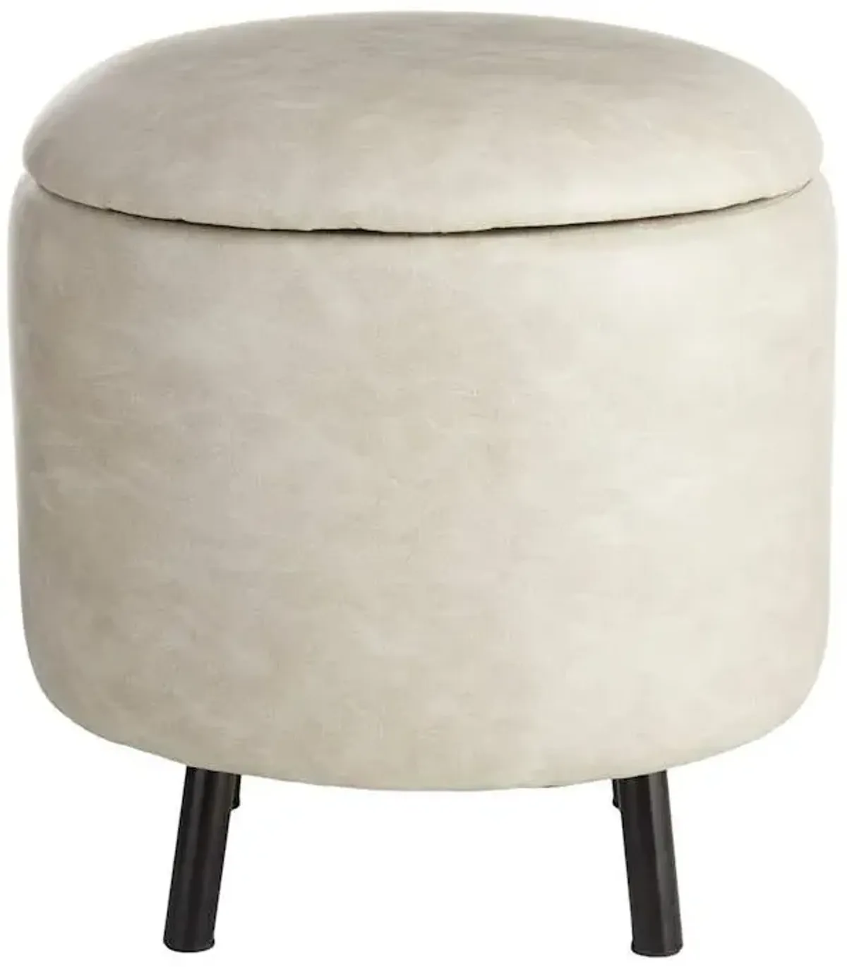 Crosby St. Andre Storage Ottoman, Grey
