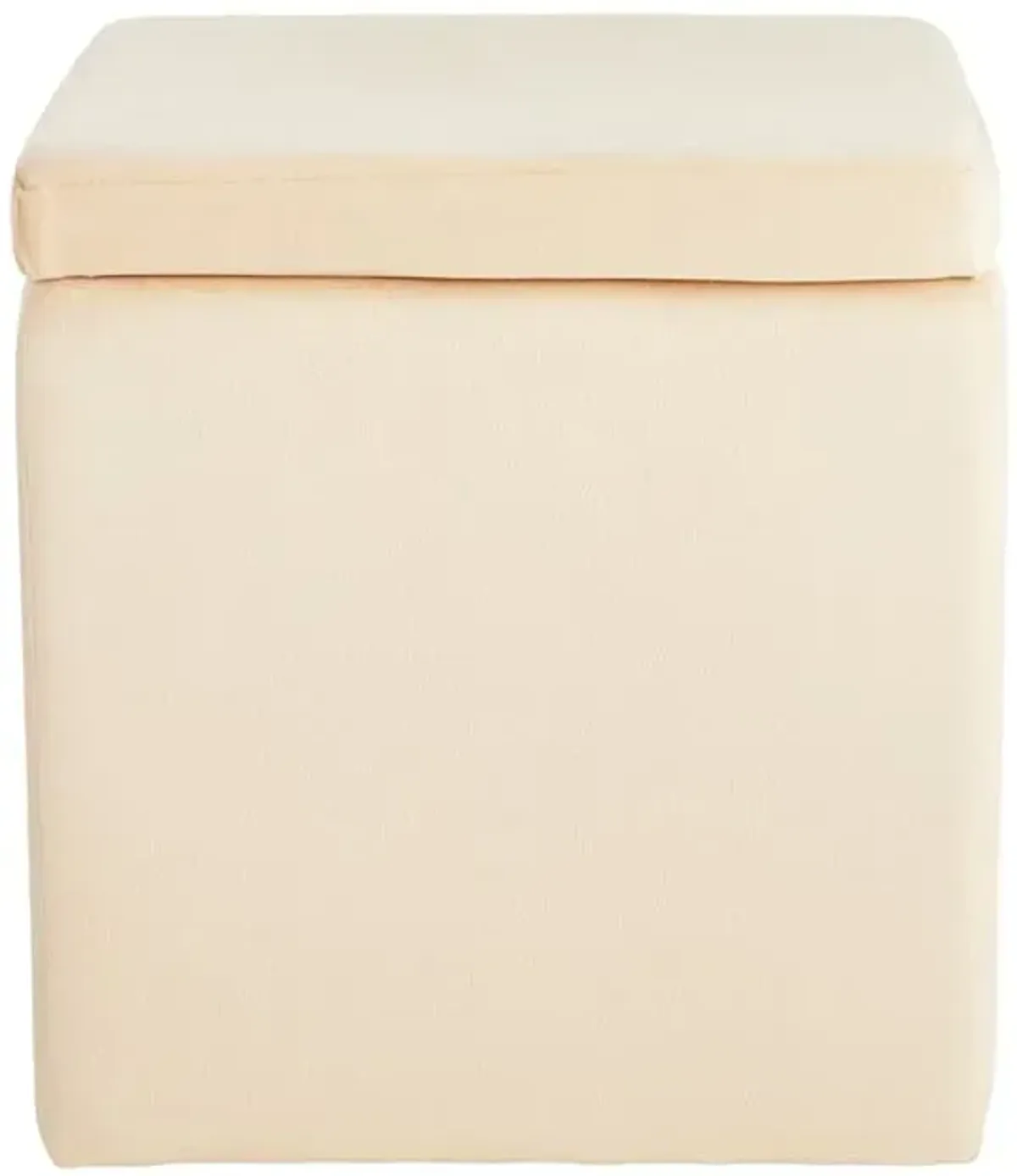 Hannah Square Storage Ottoman, Taupe