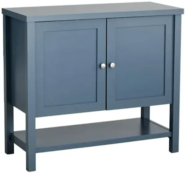 Mason Wooden Cabinet, Dusty Blue