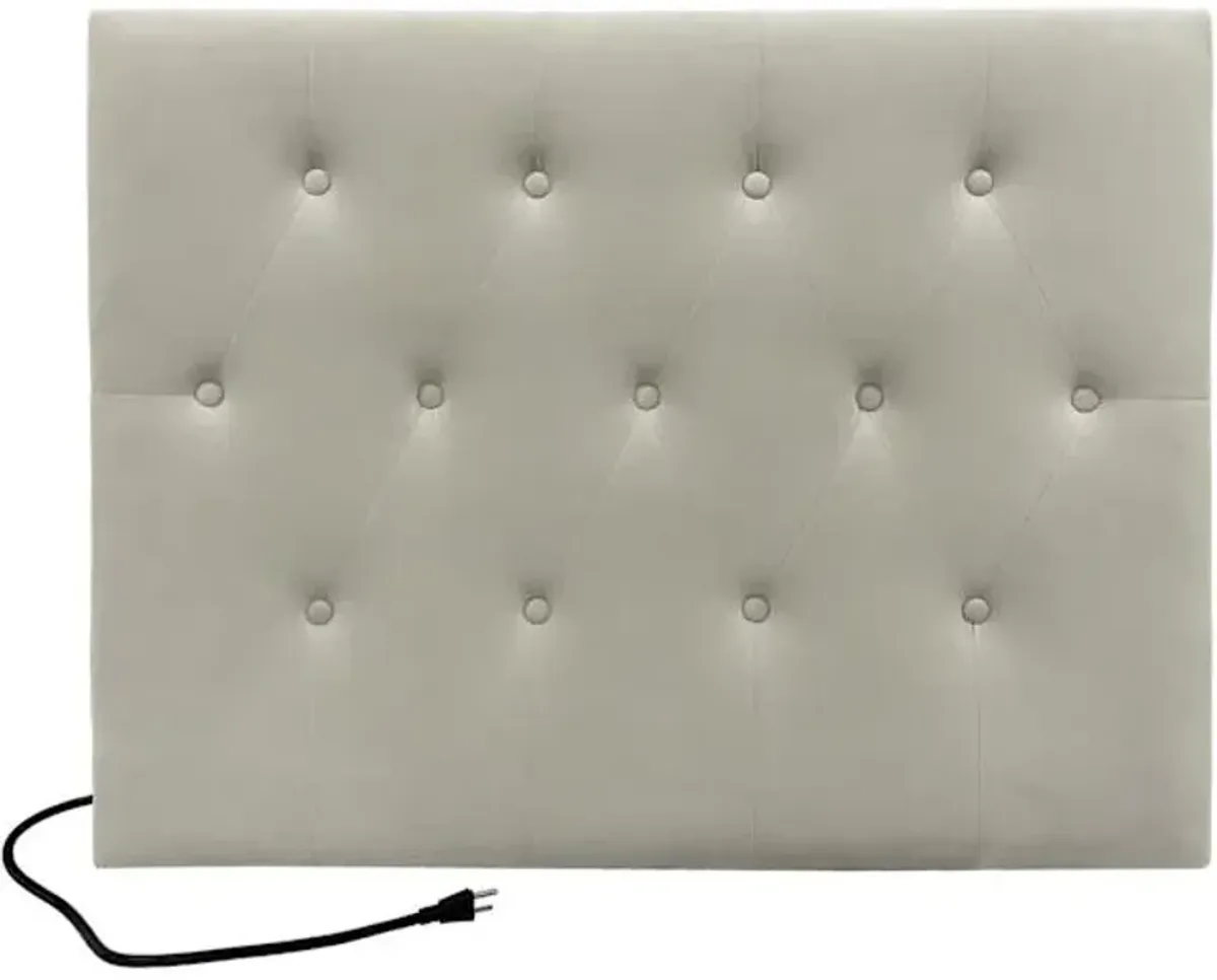 Paige Dorm Headboard, Cream