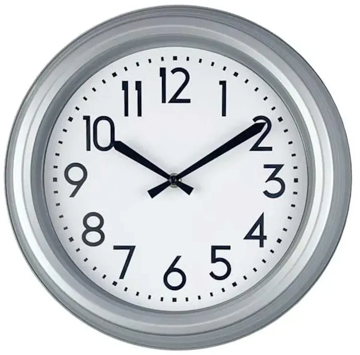 Grey Modern Wall Clock, 14"