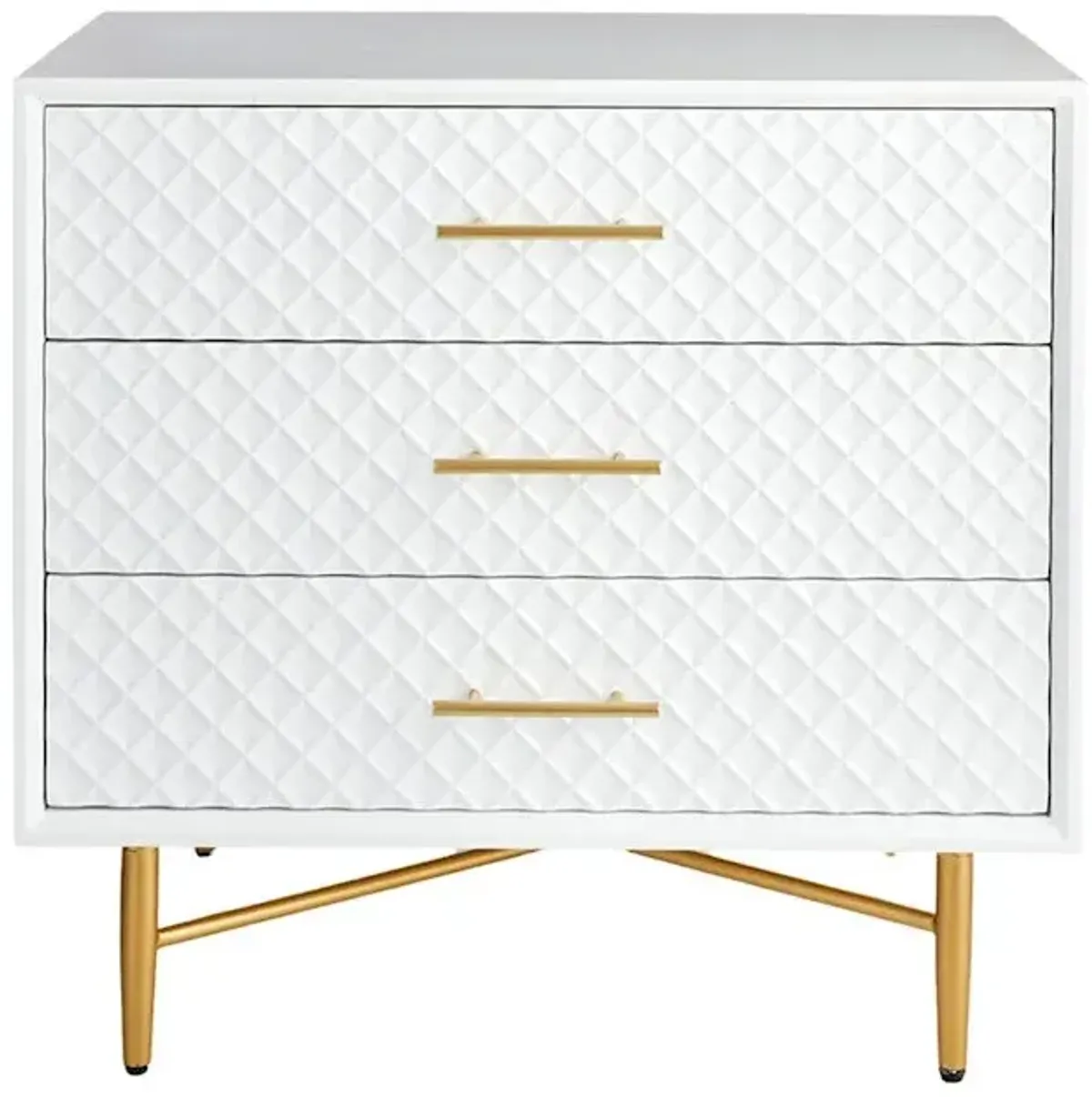 Serena Wooden Cabinet, White