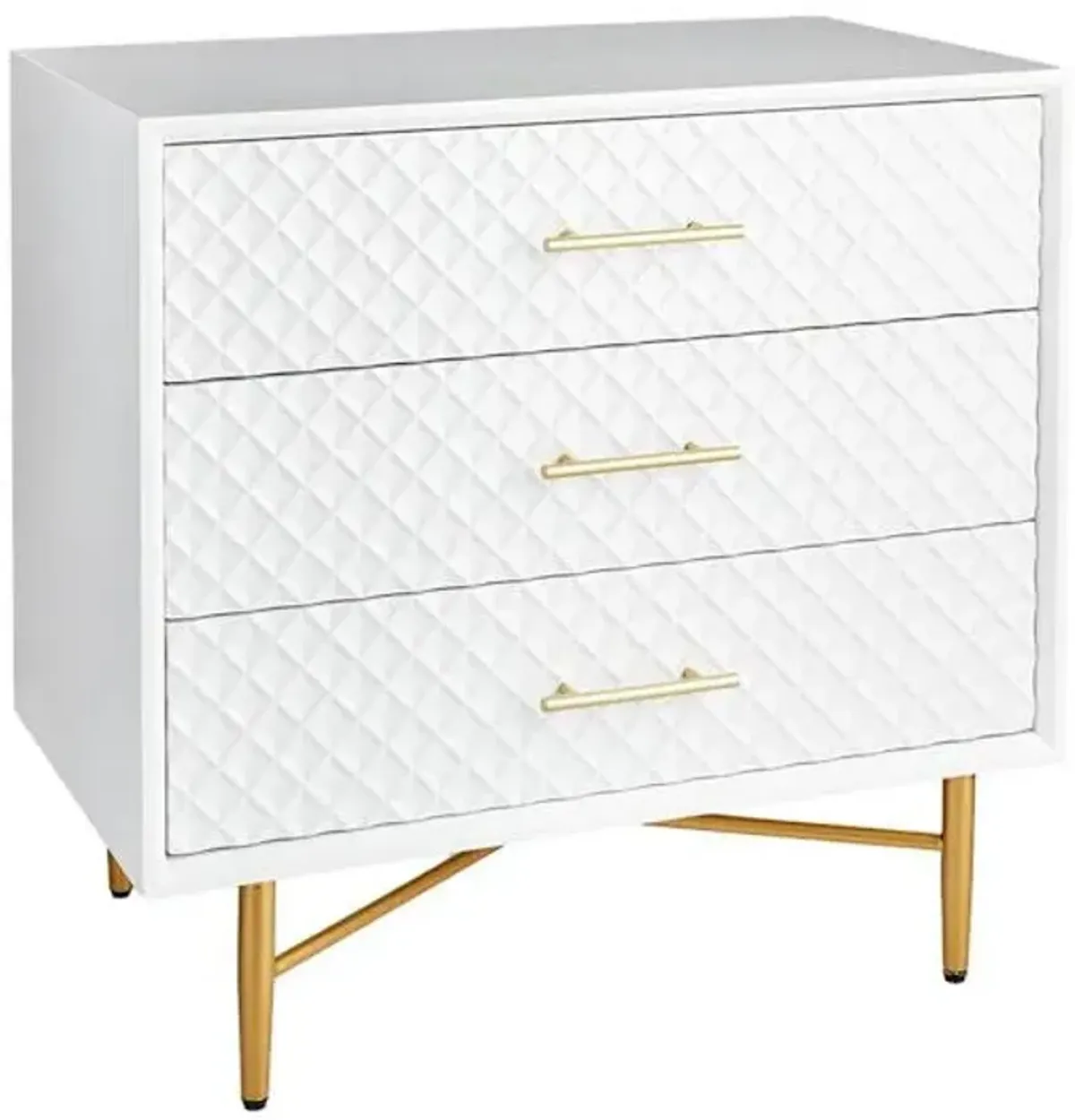 Serena Wooden Cabinet, White