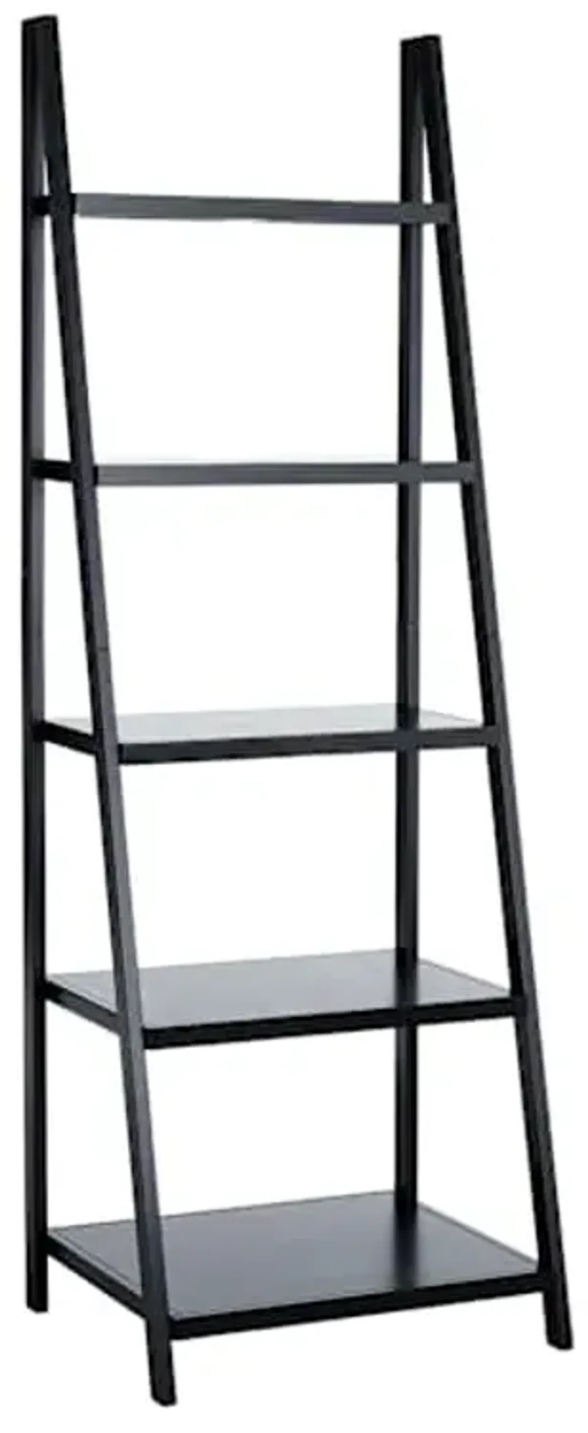 Juniper 5-Tier Wooden Shelf, Black