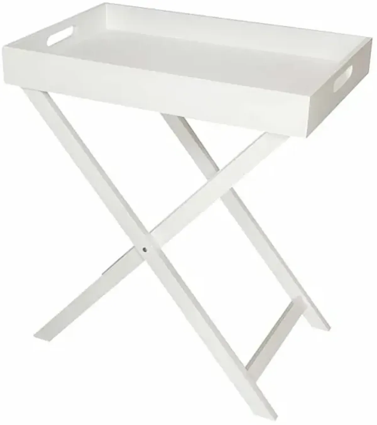 Laura Folding Tray Table - White