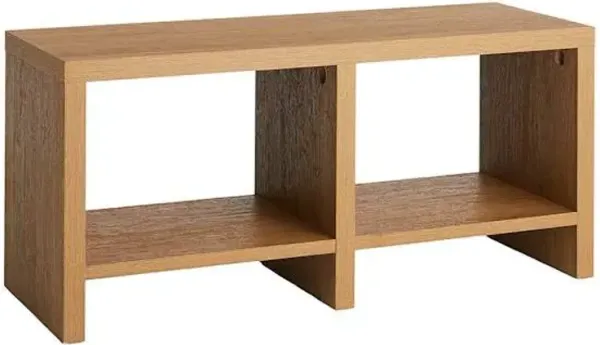 Hazel Cube Storage Bench - Rustic Natural Finish