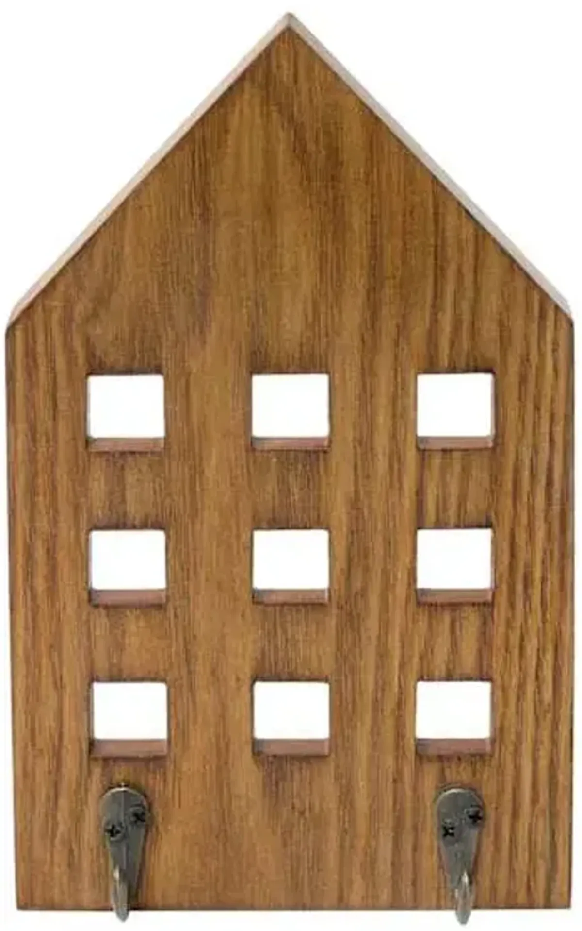 2-Hooks Brown Wall Hook, 6x10