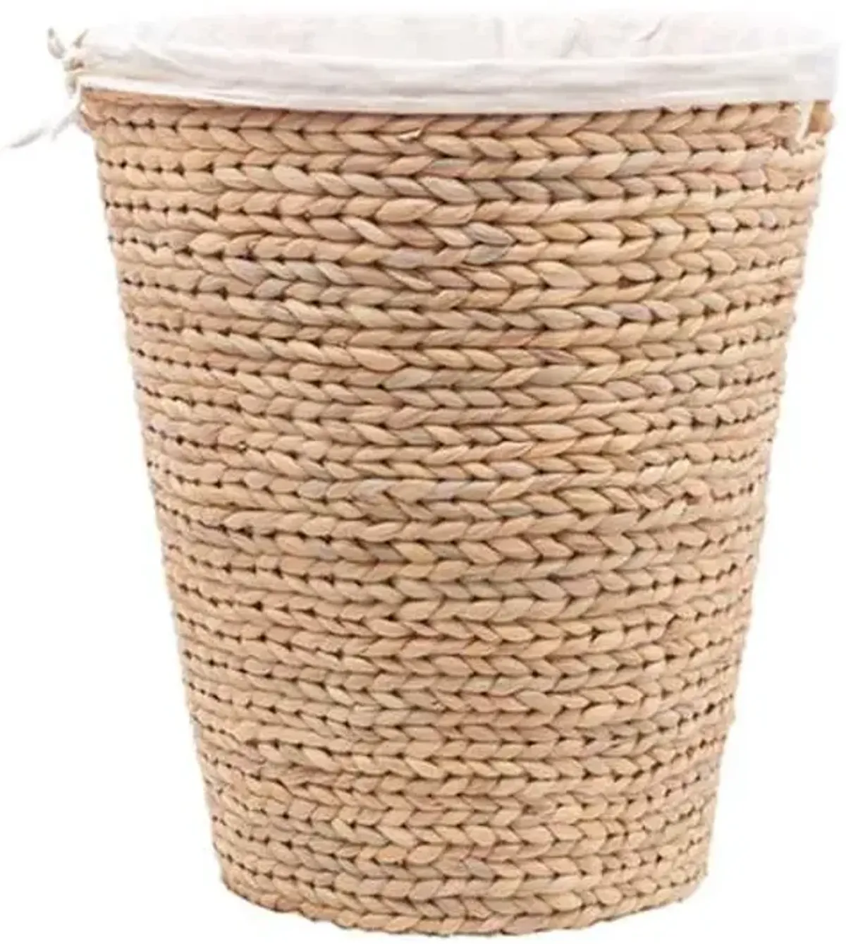 Water Hyacinth Laundry Hamper with Linen Liner