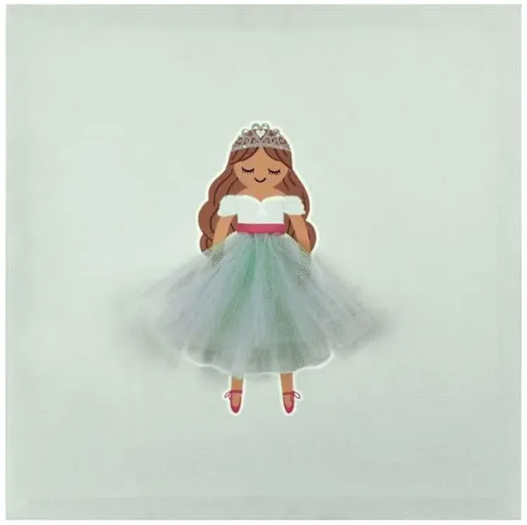 Tiny Dreamers Blue Princess Canvas Wall Art, 12"