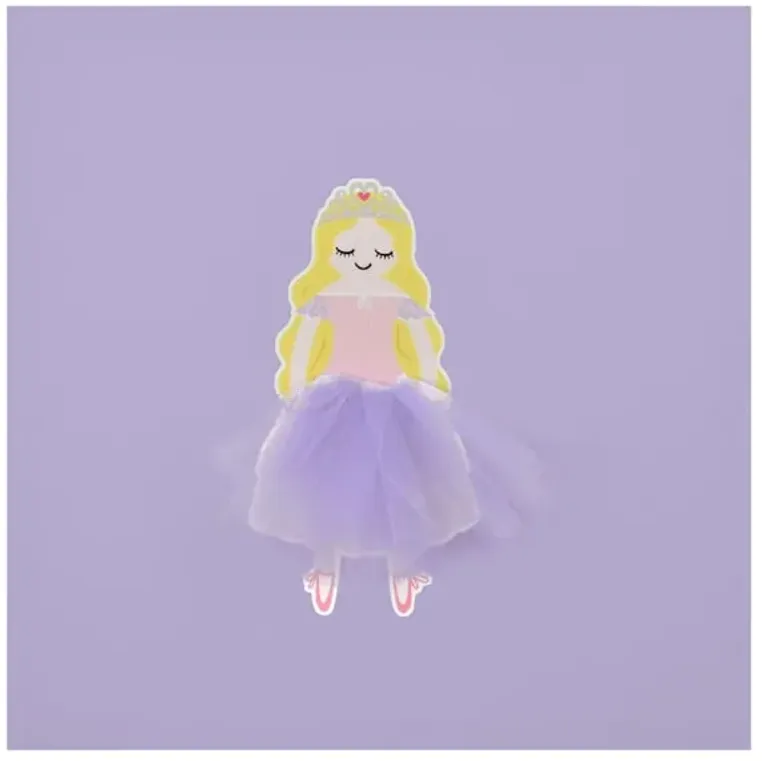 Tiny Dreamers Purple Princess Canvas Wall Art, 12"