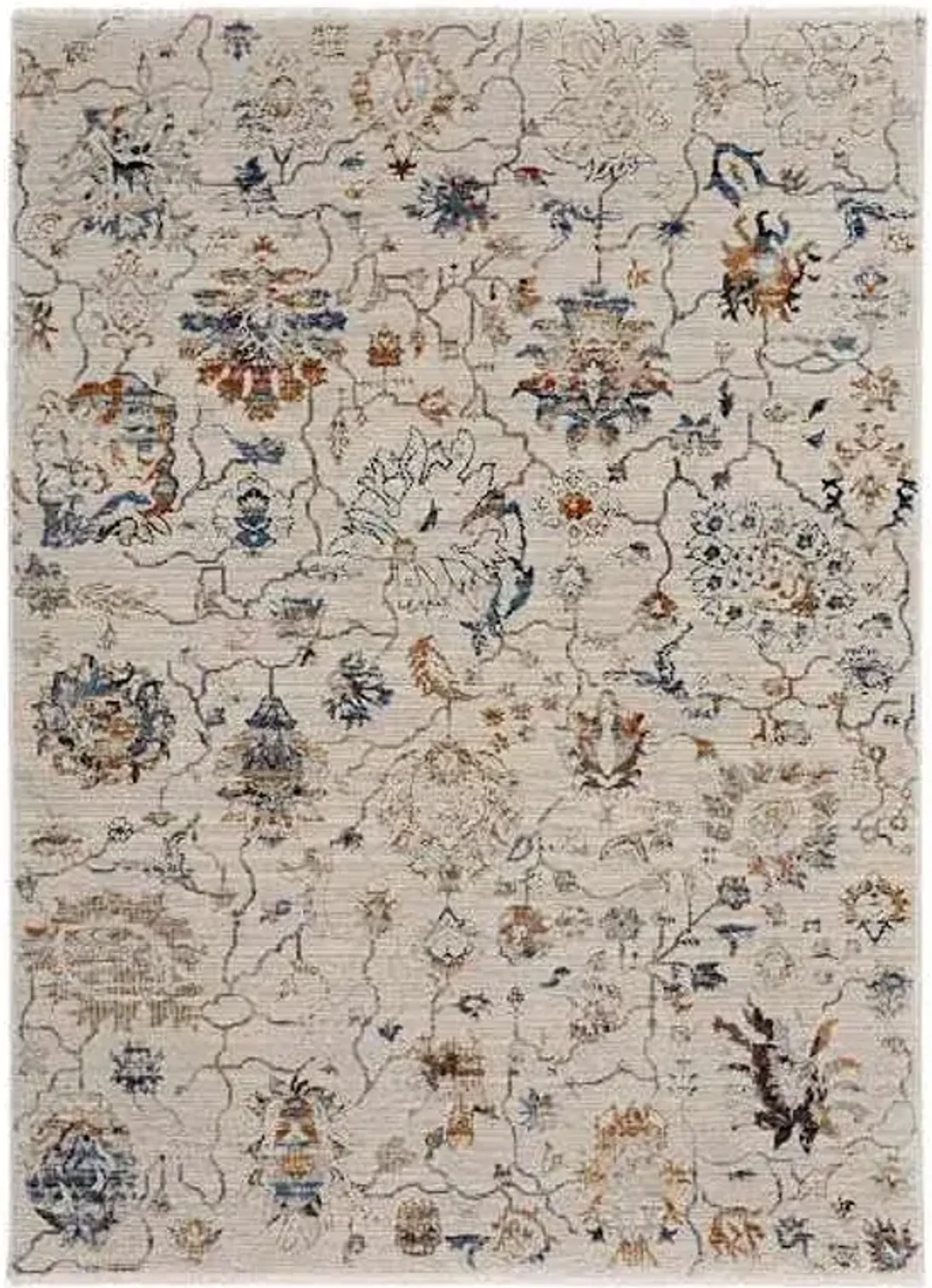 (B888) Honeyboom Hayden Paisley Multicolor Area Rug, 7x9