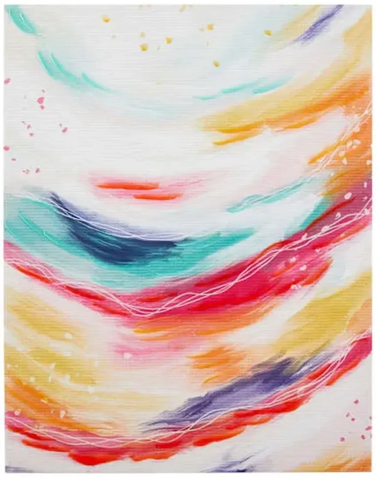 Colorful Abstract Canvas Wall Art, 22x28