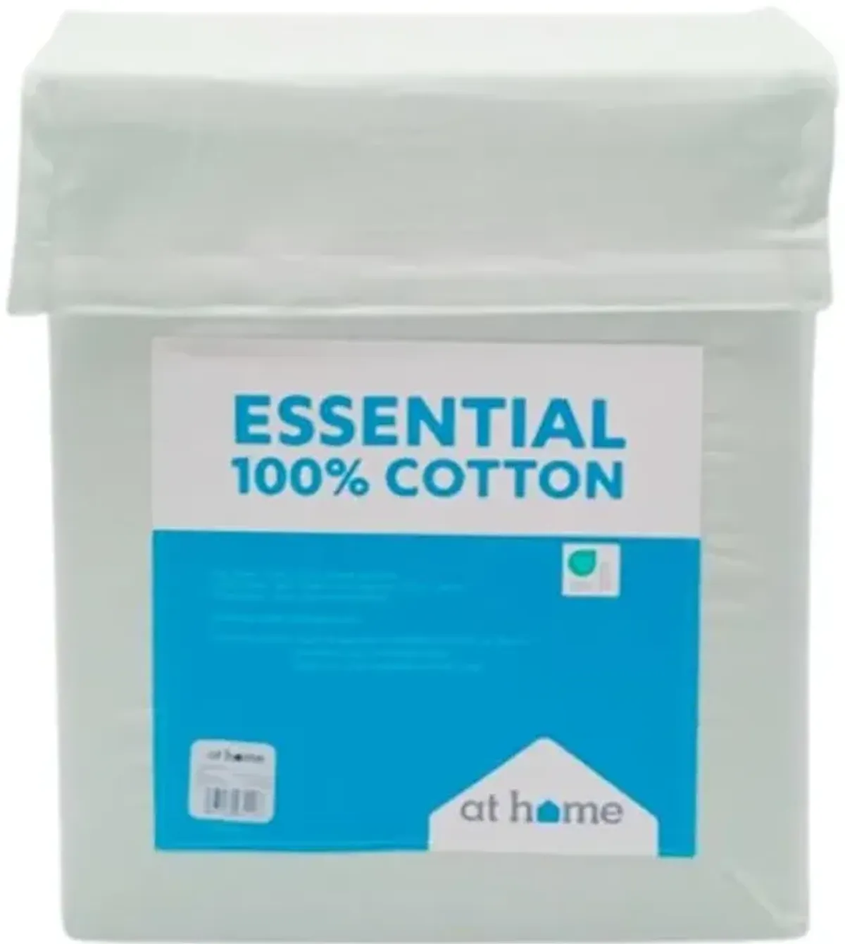 4-Piece Aqua 200 Thread Count Brushed Cotton Sheet Set, Queen