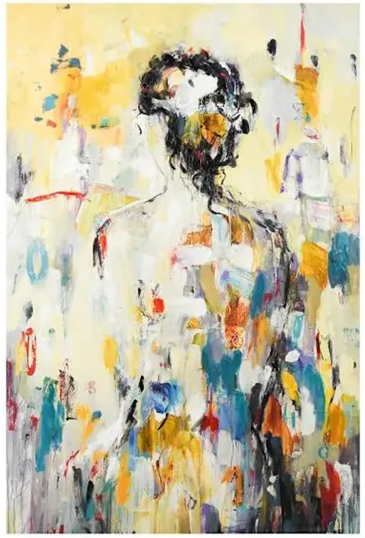 Colorful Abstract Canvas Wall Art, 24x36