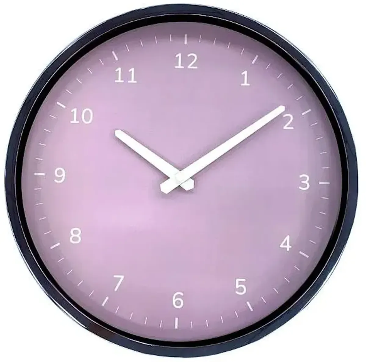 Purple Round Wall Clock, 12"