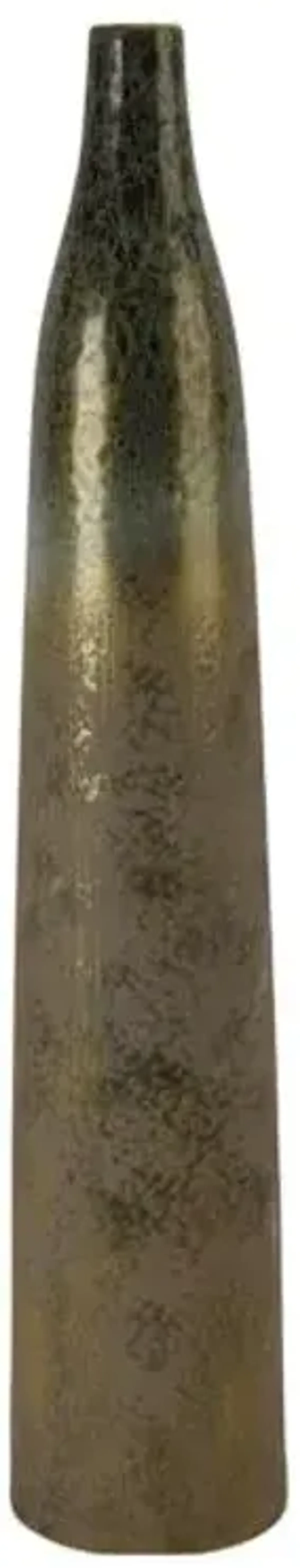 Green Variable Glaze Ceramic Vase, 37"