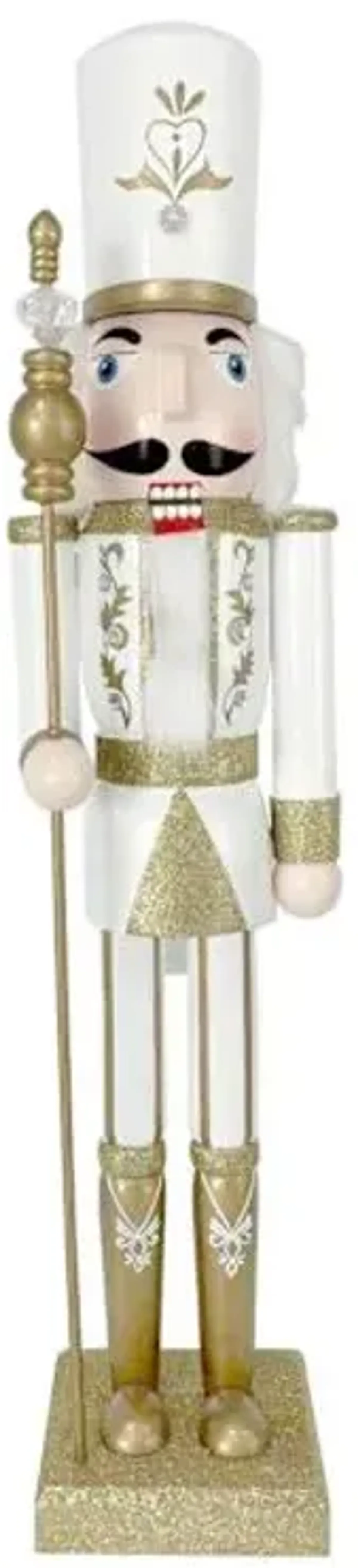 Gold & White Nutcracker, 24"