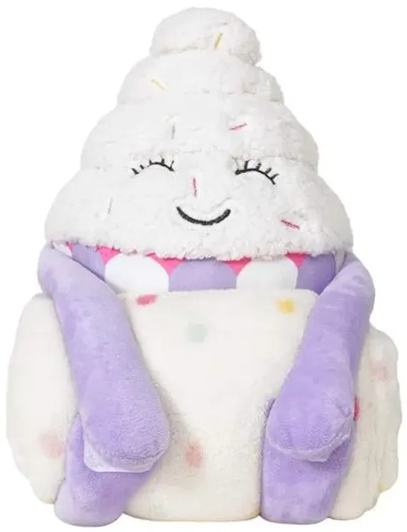 Tiny Dreamers Cupcake Huggable with Throw Blanket