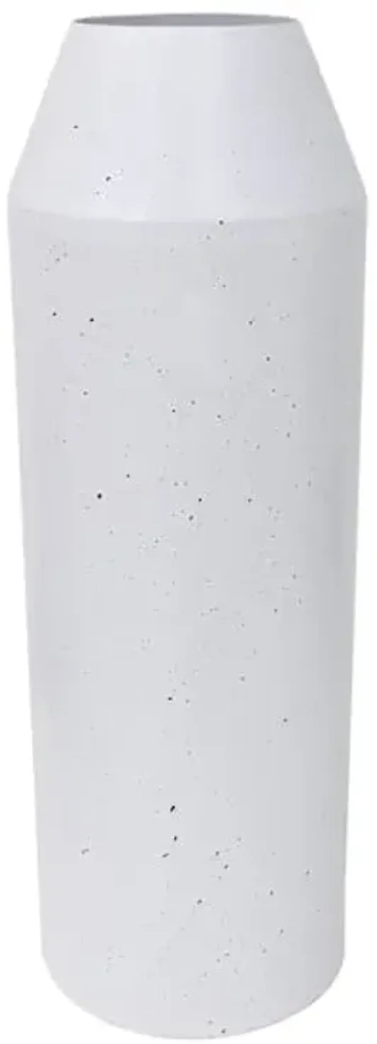 White Flower Metal Oversized Vase, 29"