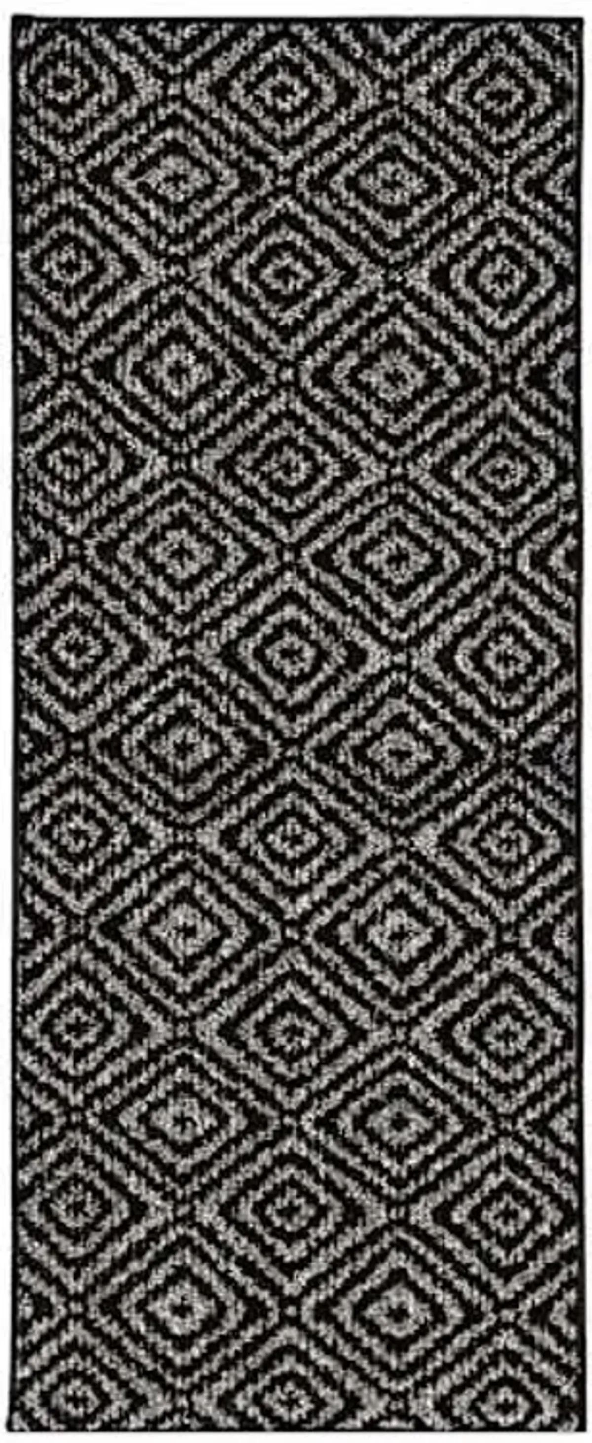 Dark & Light Grey Classic Loop Accord Runner, 2x5