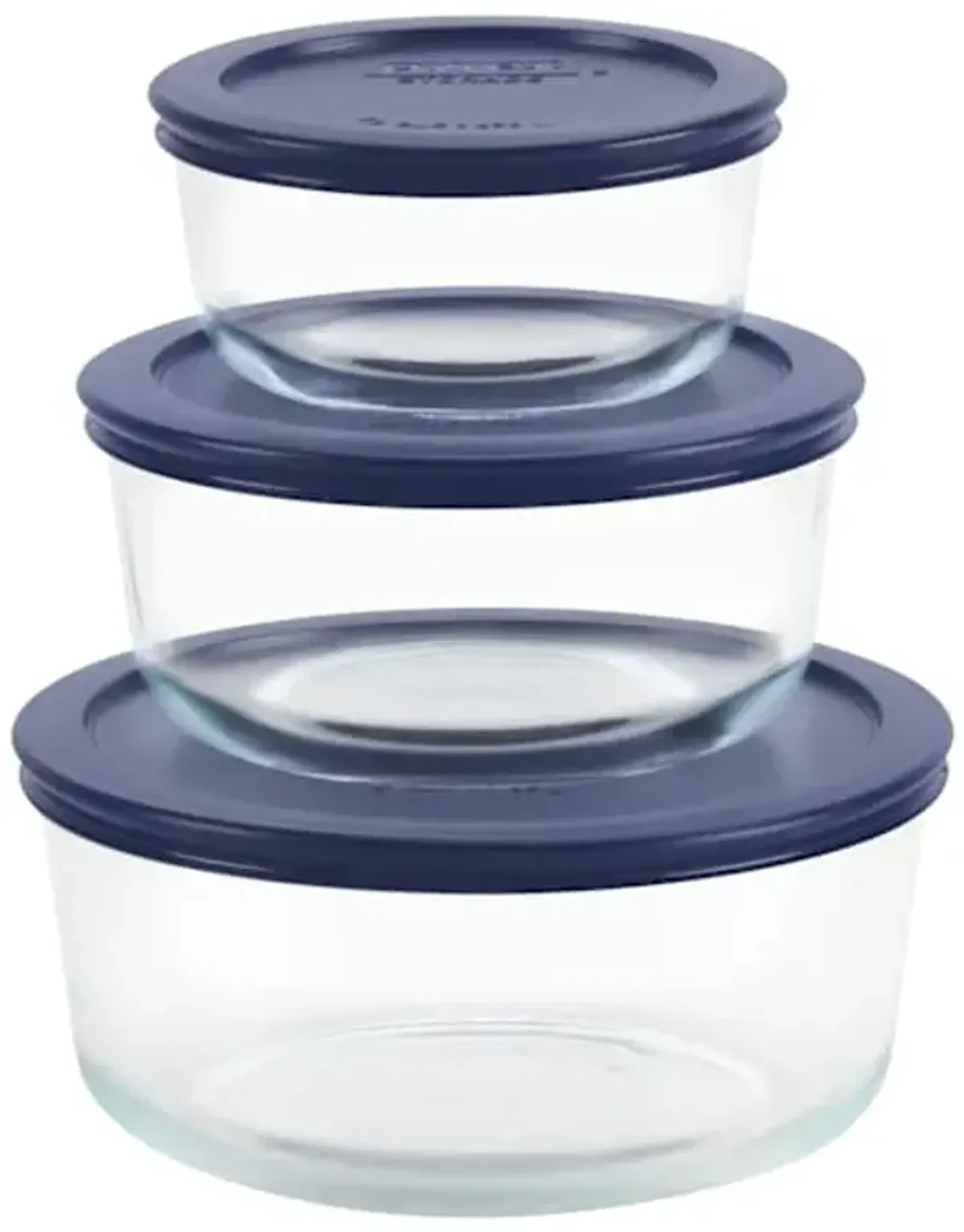 Pyrex 6Pc Round Glass Food Storage Set