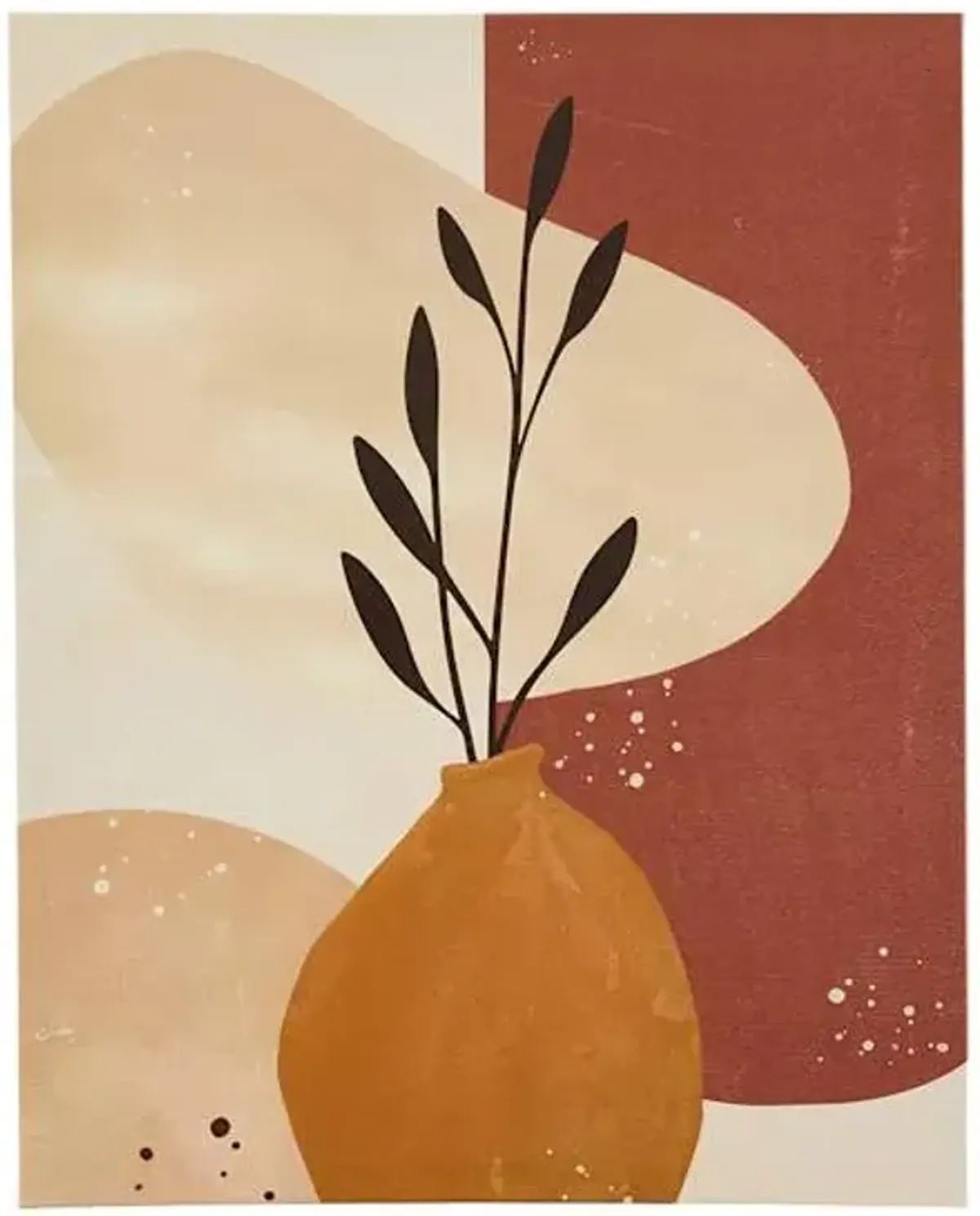 Value Abstract Vase Canvas Wall Art, 16x20