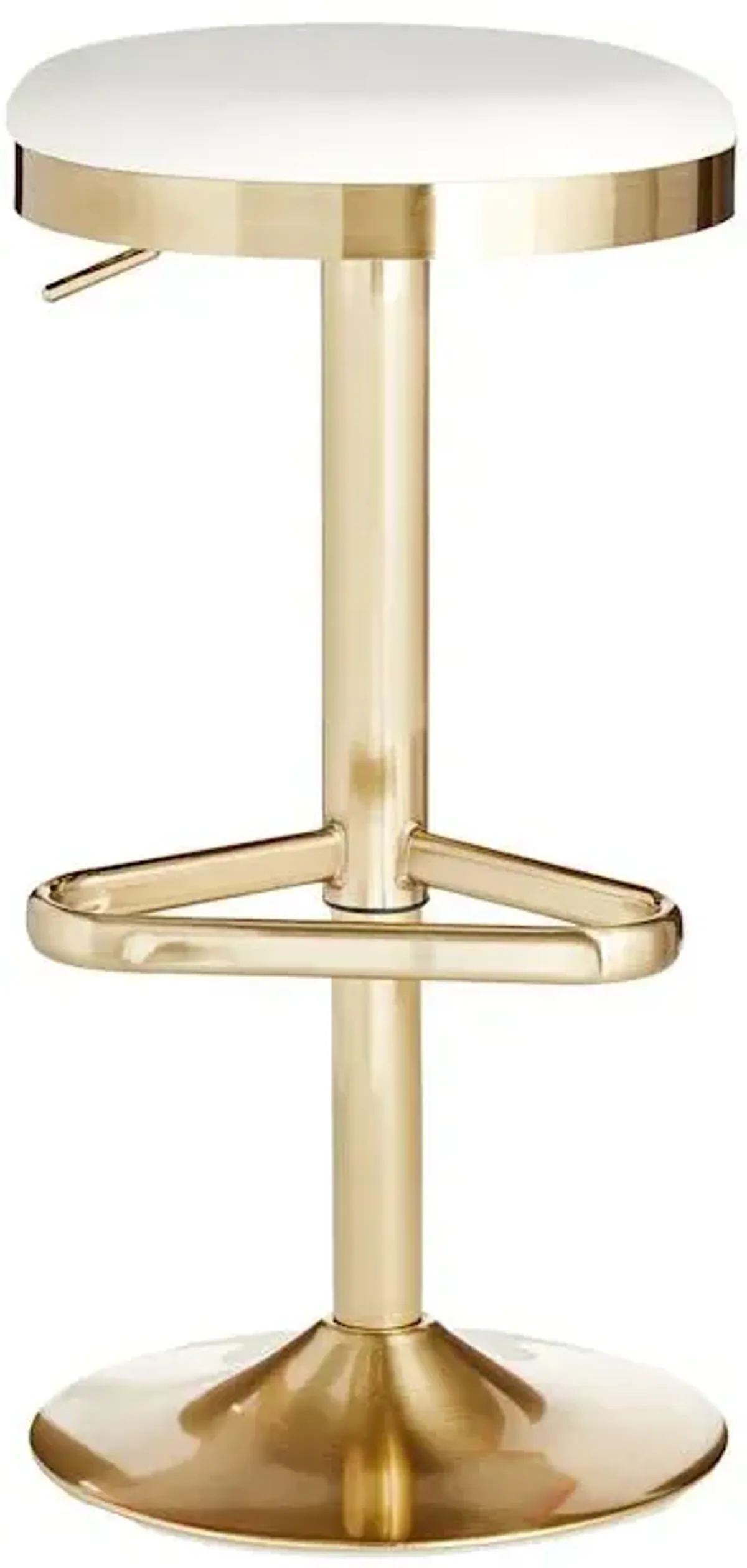 Providence Bailey Adjustable Swivel Barstool, Gold