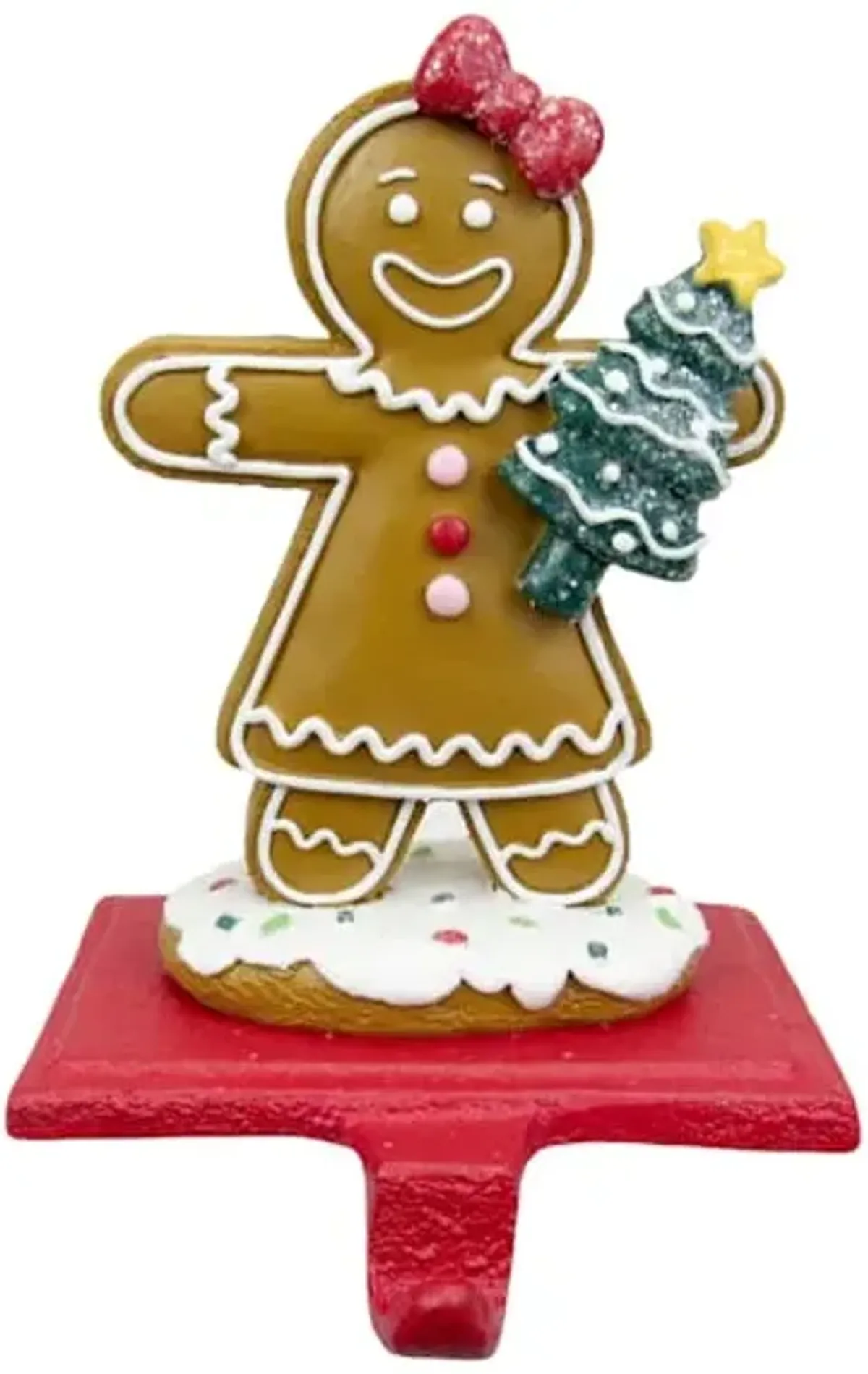 Gingerbread Lane Gingerbread Girl Stocking Holder, 6"