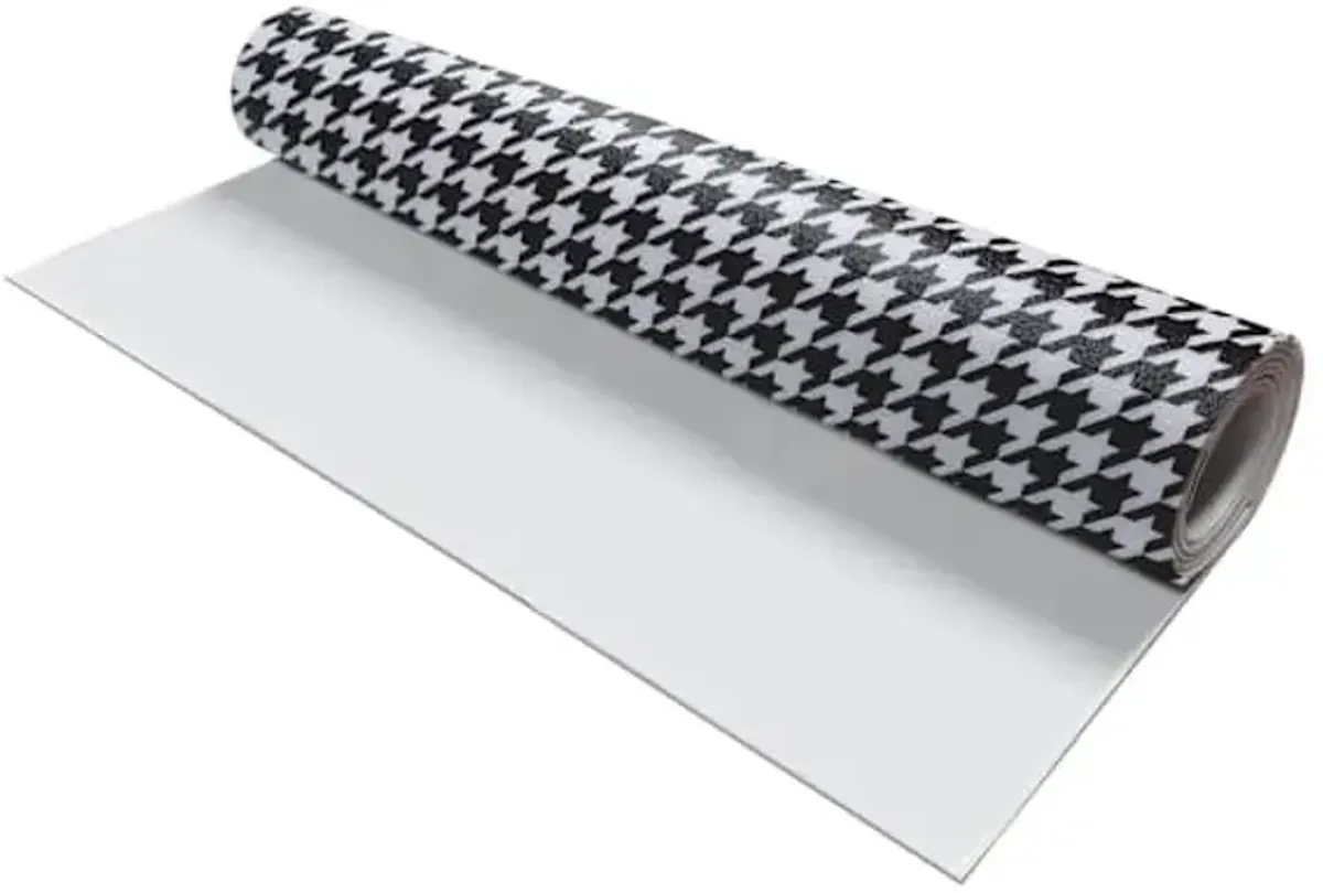 Black & White Houndstooth Shelf Liner, 12x300