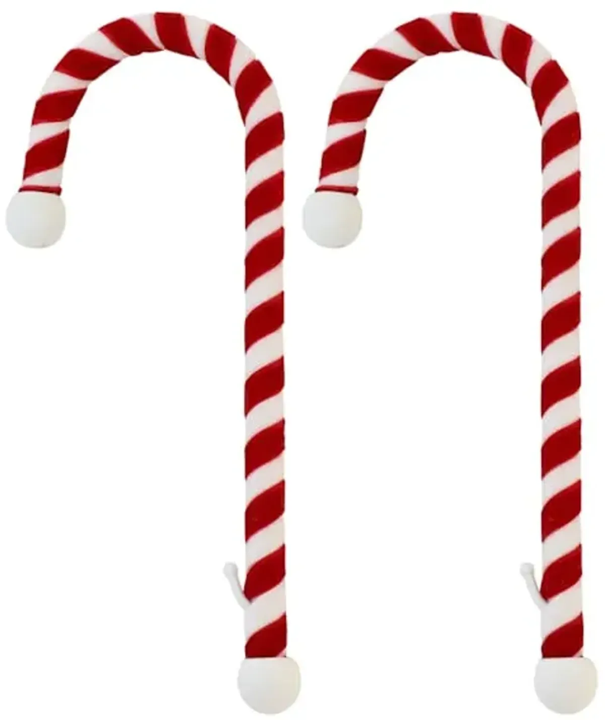 2-Pack Candy Cane Velvet Stocking Holders