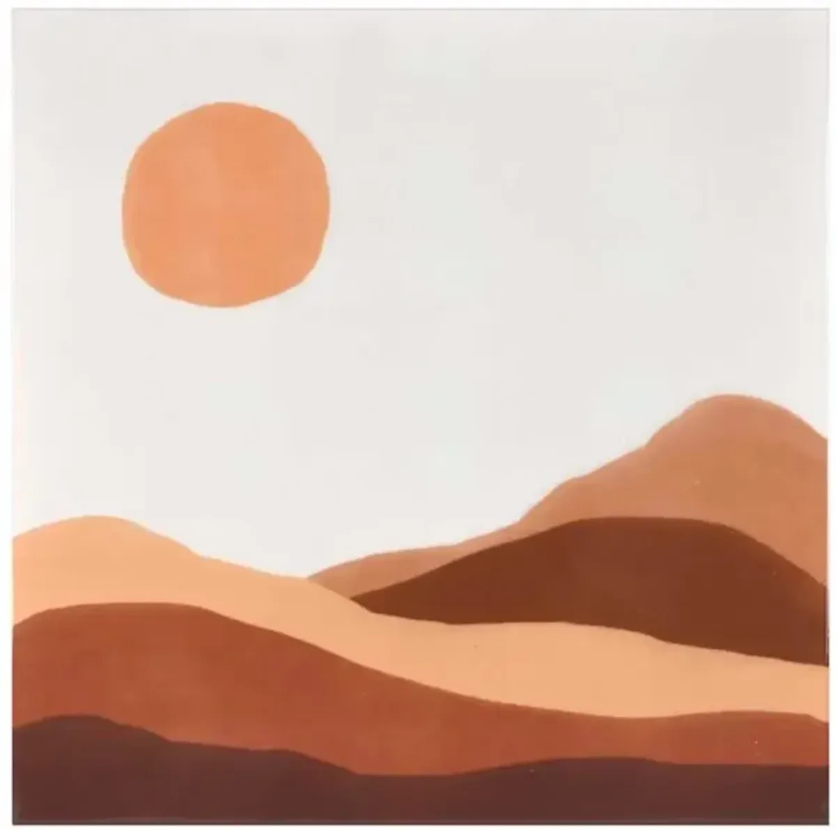 Soul Searcher Abstract Sun Canvas Wall Art, 20"