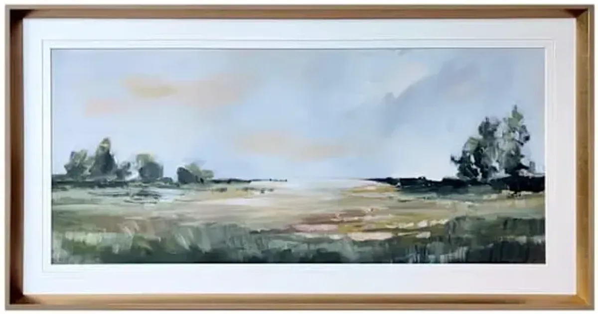 37X19 Willowy Wilderness Print Under Glass