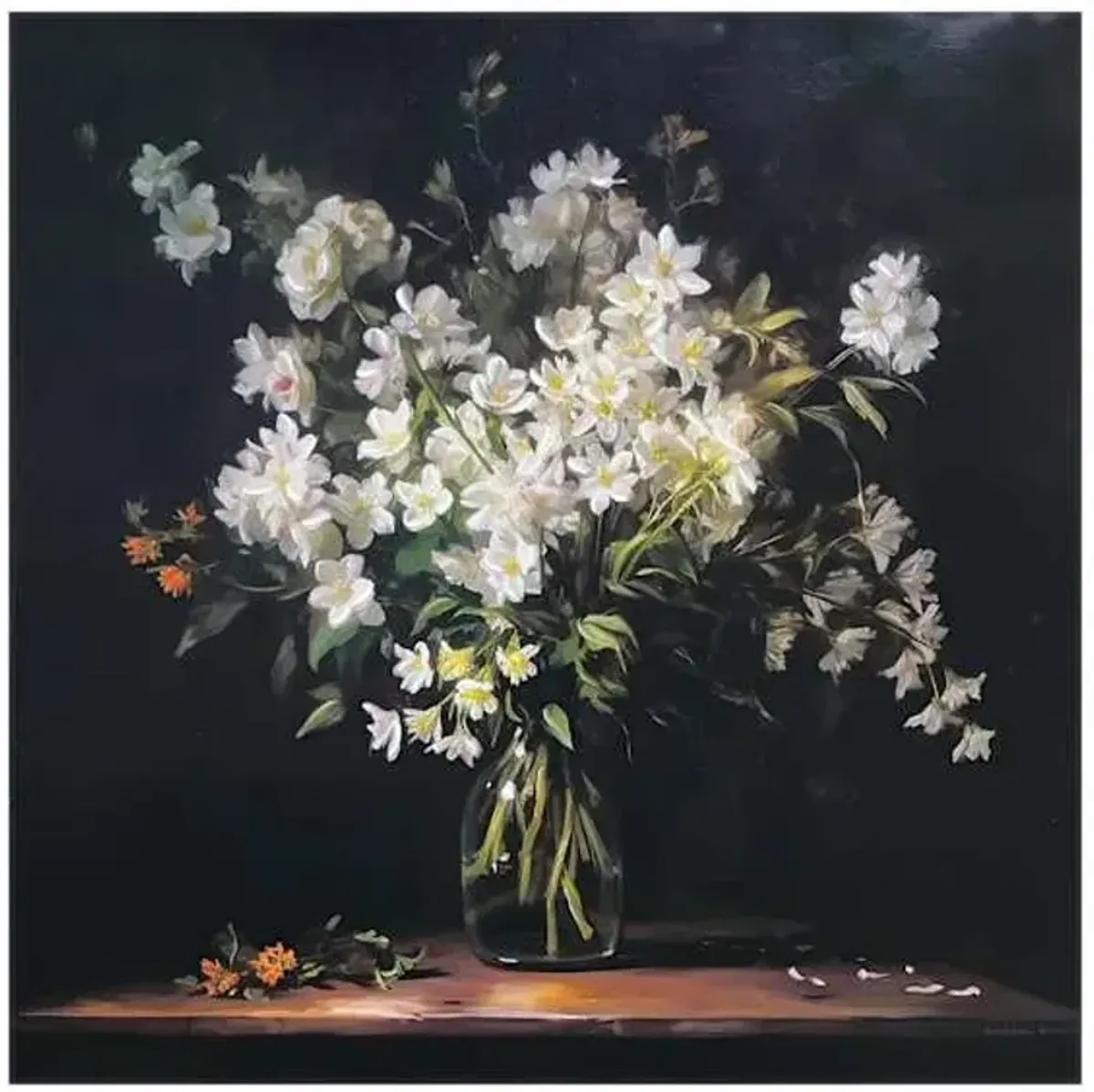 Fleur 2 Canvas Wall Art, 24"