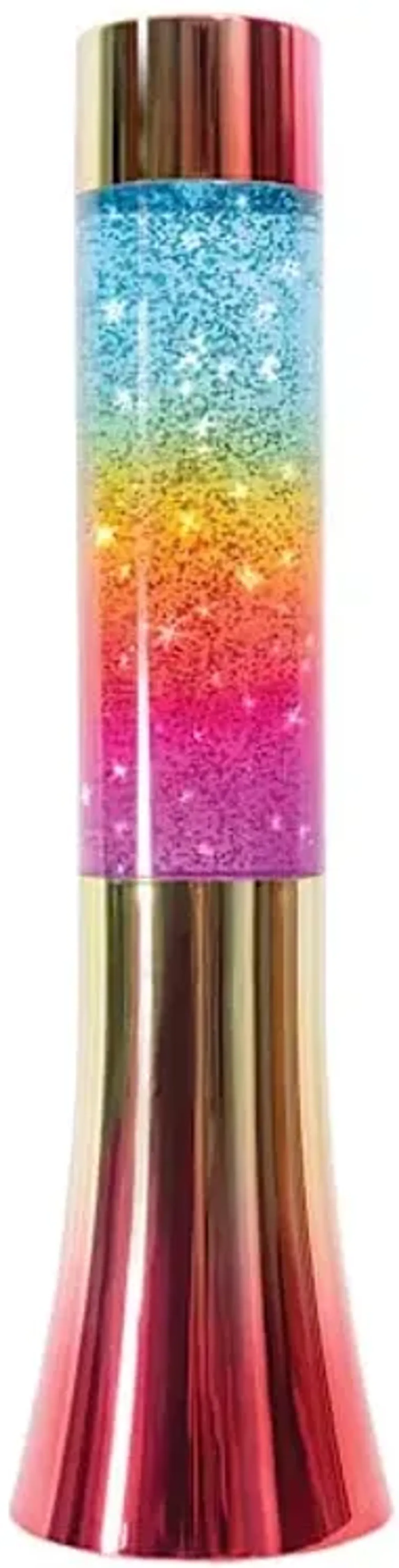 Rainbow Electroplating Glitter Lamp, 4"