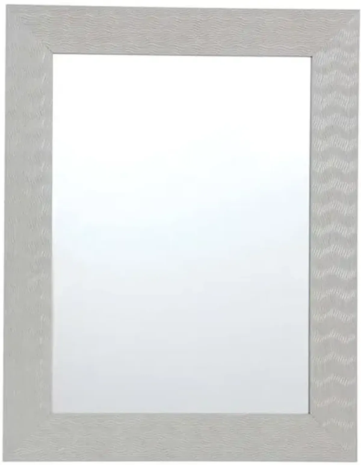 Light Grey Ripple Mirror, 22x28