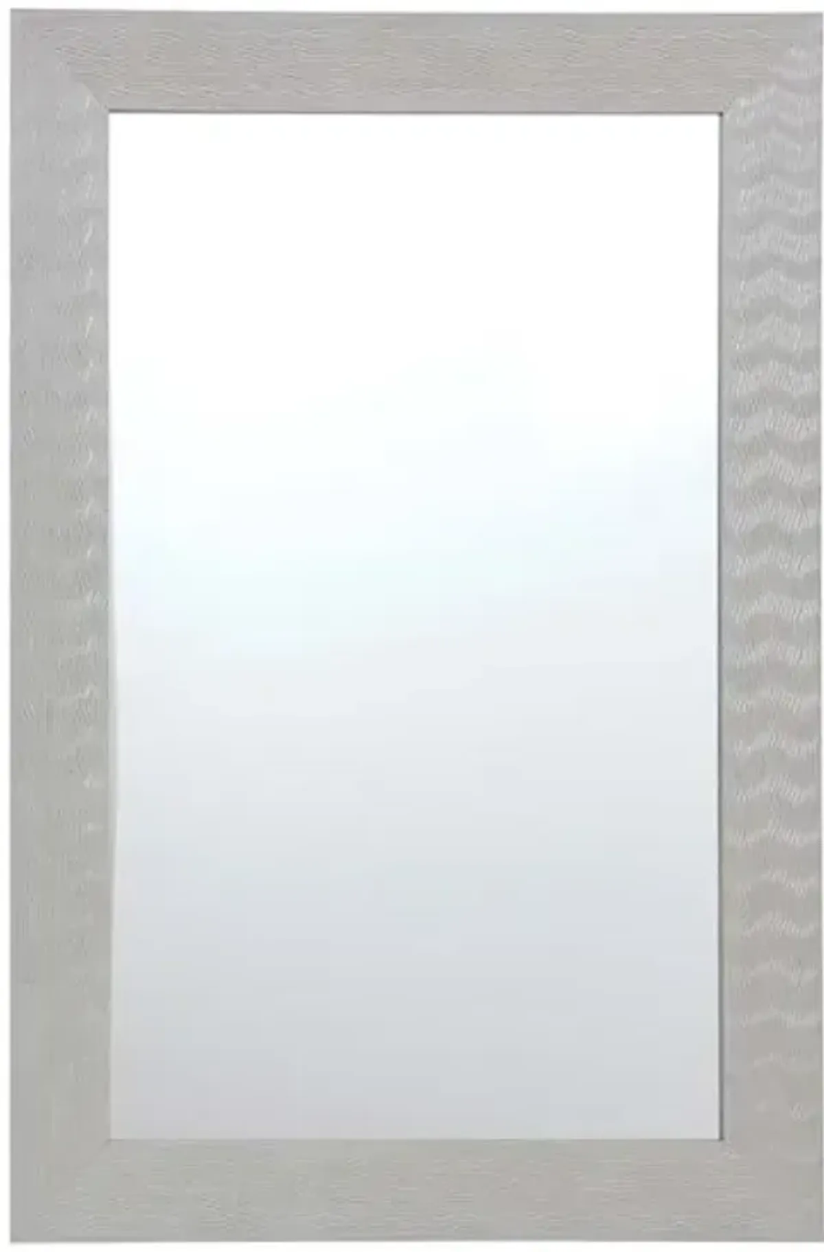 Light Grey Ripple Mirror, 24x36
