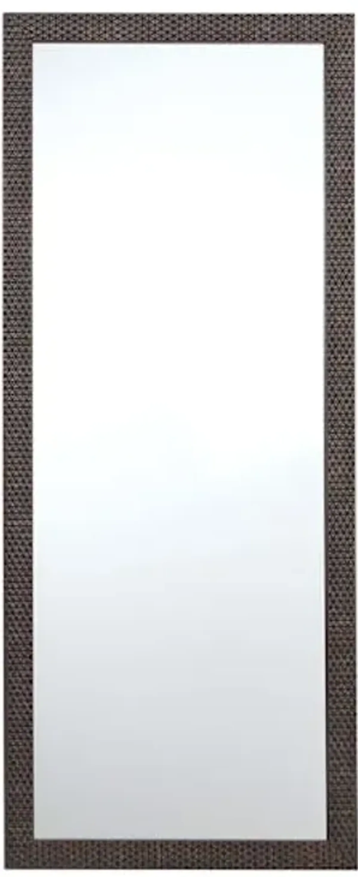 Dark Grey Star Leaner Mirror, 24x58