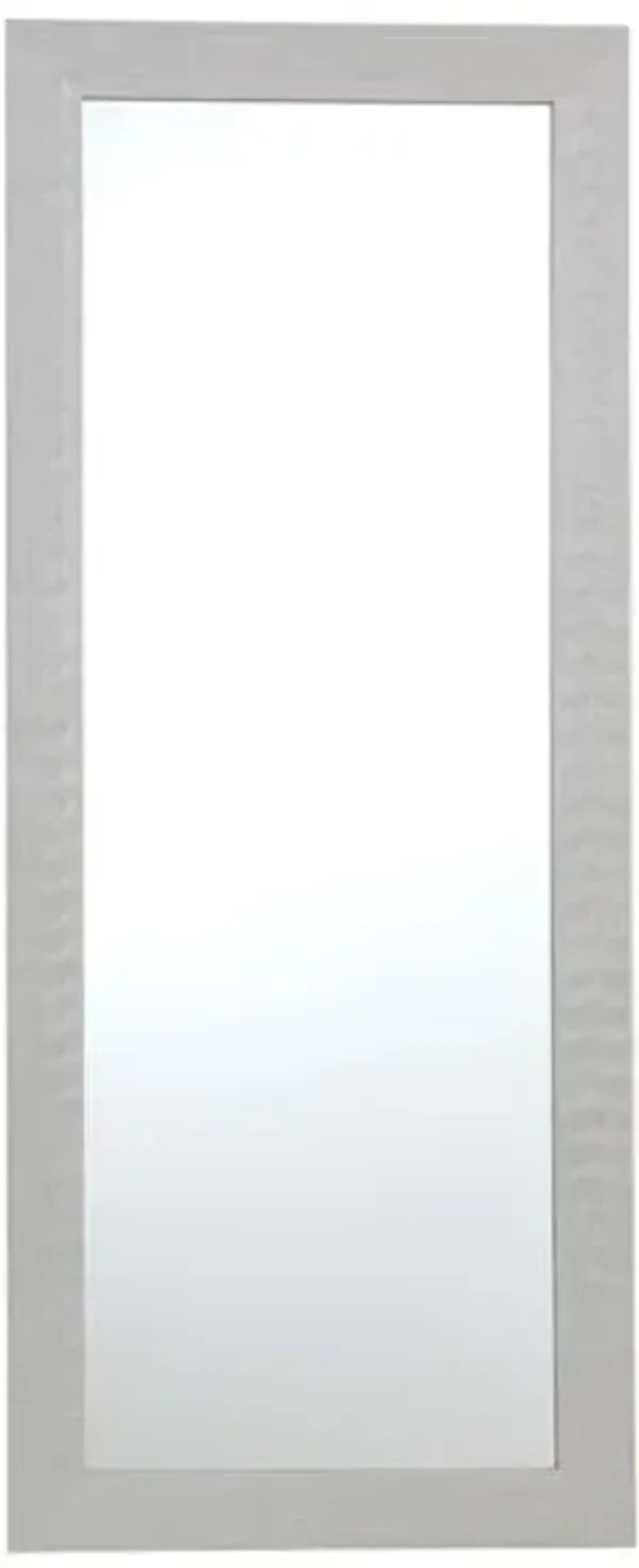 Light Grey Ripple Leaner Mirror, 24x58