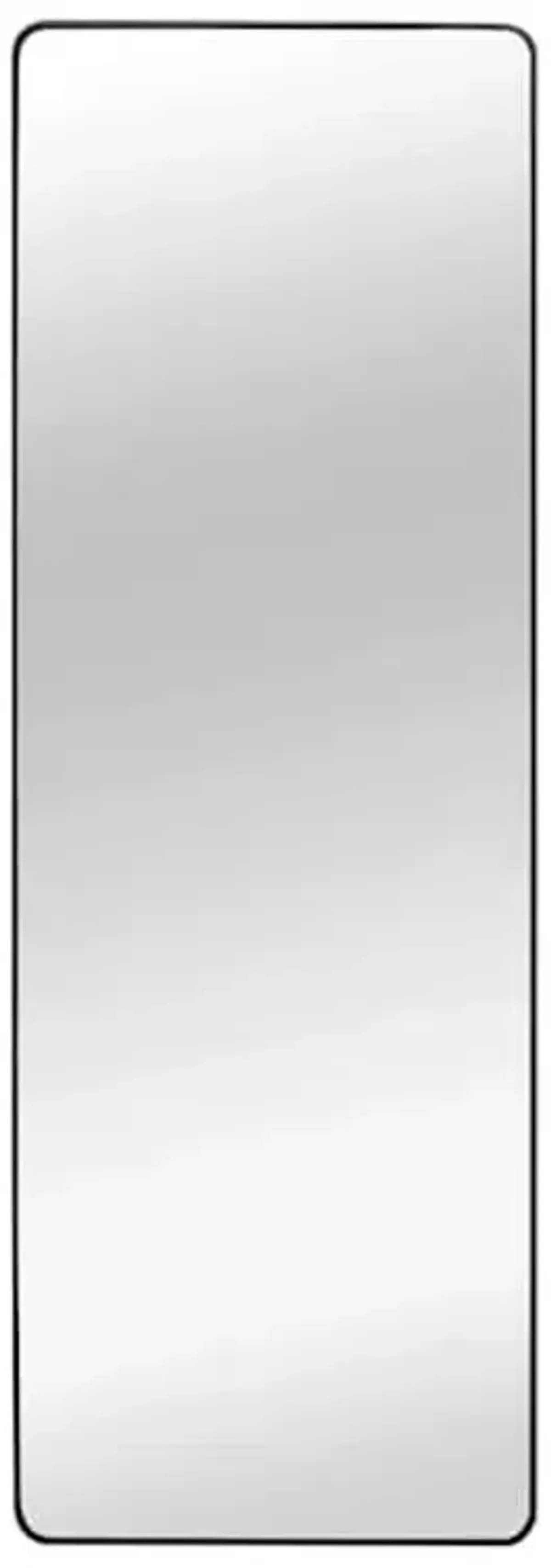 Black Aluminum Rectangle Easel Floor Mirror, 20x60